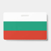 ブルガリアの国旗が付いた名札 バッジ (裏面)