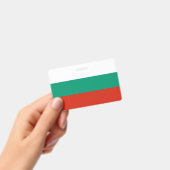 ブルガリアの国旗が付いた名札 バッジ (手持ち)