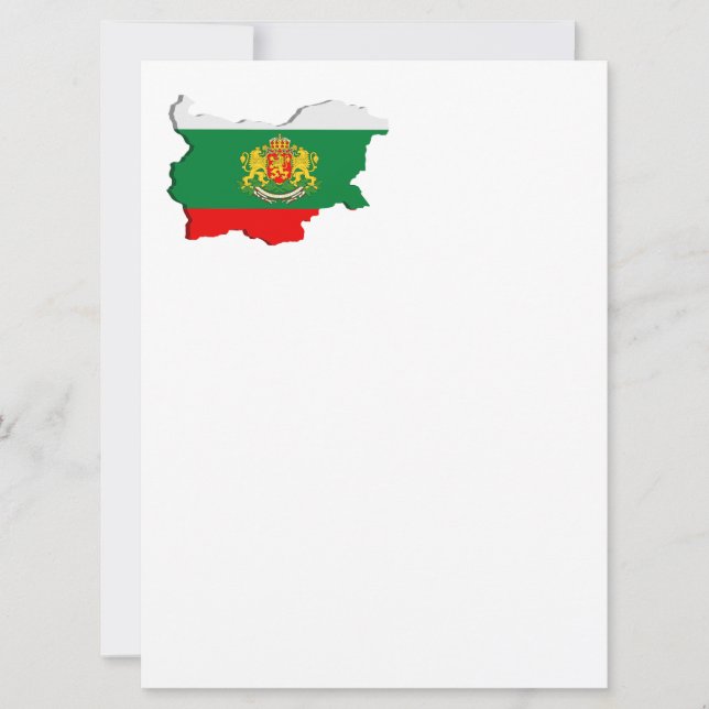 ブルガリアの地図 (正面)