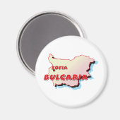 ブルガリアの地図 マグネット (正面/裏面)