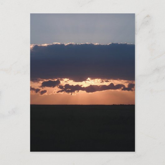 ブルガリアの夕日 ポストカード (正面)