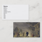 ブルガリアの小作人のダンス、パブ。 ウィリ著 名刺 (正面/裏面)