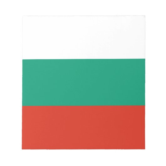 ブルガリアの愛国的な旗 ノートパッド (正面)