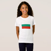 ブルガリアの愛国的な旗 Tシャツ (正面フル)