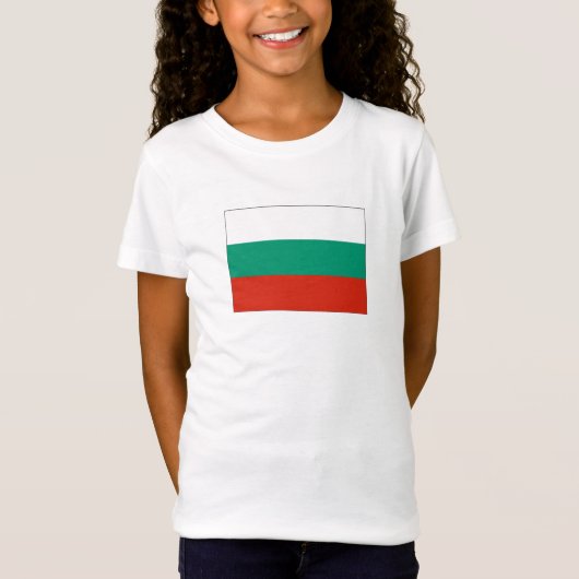 ブルガリアの愛国的な旗 Tシャツ (正面)