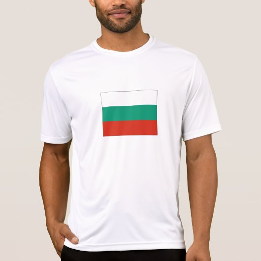 ブルガリアの愛国的な旗 Tシャツ (正面)