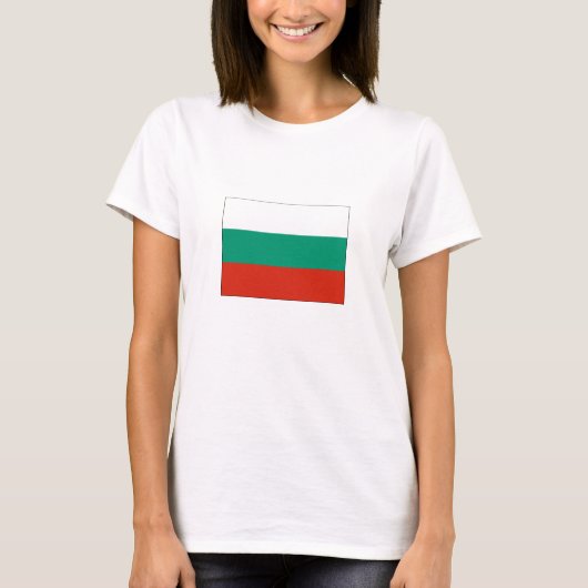 ブルガリアの愛国的な旗 Tシャツ (正面)