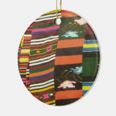 ブルガリアの敷物かCherga セラミックオーナメント (左)