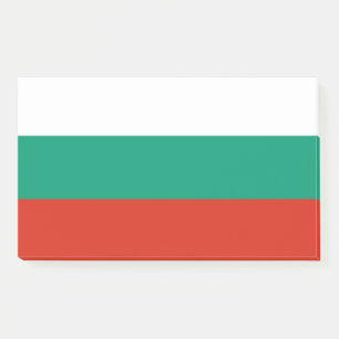 ブルガリアの旗付きの紙幣 ポストイット