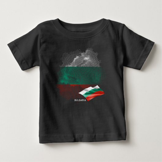 ブルガリアの旗 ベビーTシャツ (正面)
