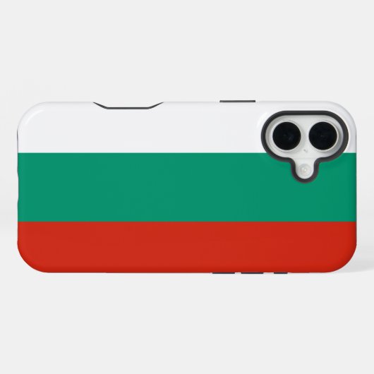 ブルガリアの旗 iPhoneケース (裏面横)