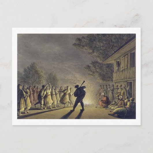 ブルガリアの農民のダンス、パブ。 by Willi ポストカード (正面)