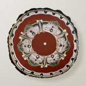 ブルガリアの陶磁器のプレート ラウンドクッション (正面)