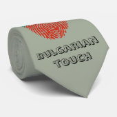 ブルガリアのtouchの指紋の旗 ネクタイ (ロール)