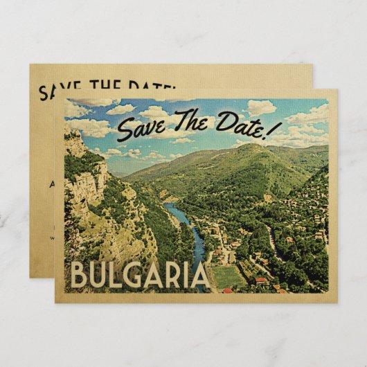ブルガリアはブルガリアの日付を保存 案内ポストカード (正面/裏面)