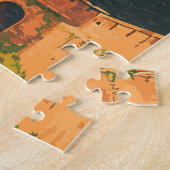 ブルガリアイラストレーショントラベルアートヴィンテージ ジグソーパズル (側面)