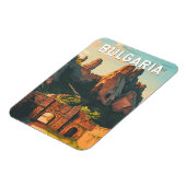 ブルガリアイラストレーショントラベルアートヴィンテージ マグネット (左側)