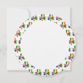 ブルガリアリッシュUSAシャームロック誕生日 招待状 (裏面)