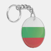ブルガリア丸アイコン国旗 キーホルダー (正面左)