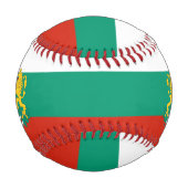 ブルガリア国旗とコート・オブ・アームズ 野球ボール (裏面)