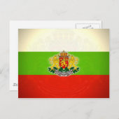 ブルガリア国旗と紋章 ポストカード (正面/裏面)