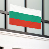ブルガリア国旗のバナー Patriotique drapeau bulgare banner 横断幕 (ビルの外側)