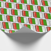 ブルガリア国旗のラッピング紙 ラッピングペーパー (角)