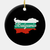 ブルガリア国旗の地図 セラミックオーナメント (裏面)