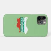 ブルガリア国旗の地図 Case-Mate iPhoneケース (裏面(横))