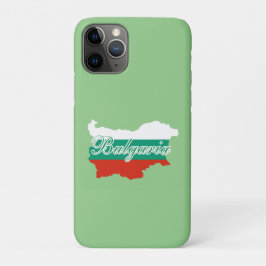 ブルガリア国旗の地図 iPhone 11 PROケース