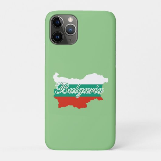 ブルガリア国旗の地図 Case-Mate iPhoneケース (裏)