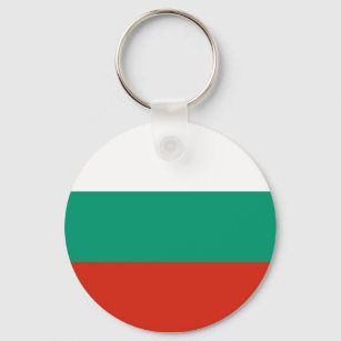 ブルガリア国旗を持つキーチェーン キーホルダー