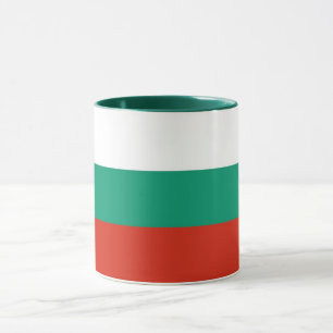 ブルガリア国旗を持つブラックコンボマグカップ マグカップ