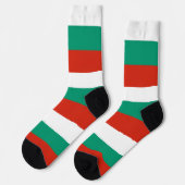 ブルガリア国旗を持つ女性用靴下 ソックス (左)