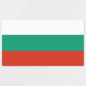 ブルガリア国旗を持つ愛国的なラベル ラベル (デザイン1)