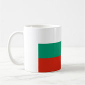 ブルガリア国旗を掲げたマグカップ コーヒーマグカップ (左)