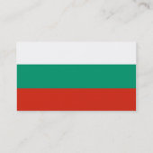 ブルガリア国旗を掲げた名刺 名刺 (裏面)