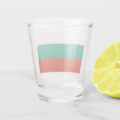 ブルガリア国旗を掲げた愛国的なショットグラス ショットグラス (裏面)