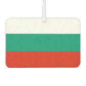ブルガリア国旗を掲げた車用の新入生 カーエアーフレッシュナー (正面)