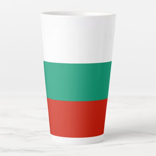 ブルガリア国旗 カフェラテマグ (正面)