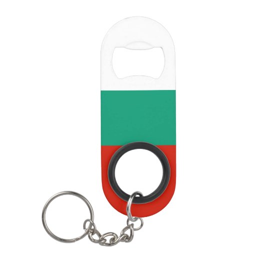 ブルガリア国旗 キーホルダー栓抜き (正面)