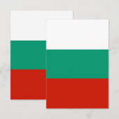 ブルガリア国旗 サンキューカード (正面/裏面)