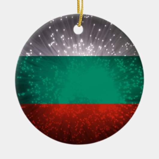 ブルガリア国旗 セラミックオーナメント (正面)