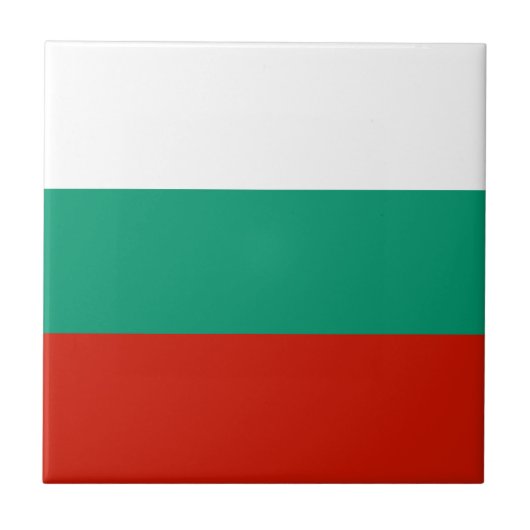 ブルガリア国旗 タイル (正面)