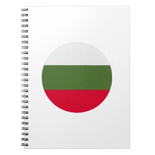 ブルガリア国旗 ノートブック (正面)