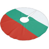 ブルガリア国旗 ブラッシュドポリエステルツリースカート (アングル)