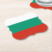 ブルガリア国旗 ペーパーコースター (アングル)