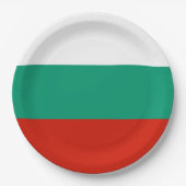ブルガリア国旗 ペーパープレート (正面)