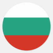 ブルガリア国旗 ラウンドシール (正面)