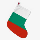 ブルガリア国旗 ラージクリスマスストッキング (正面 (吊り時))